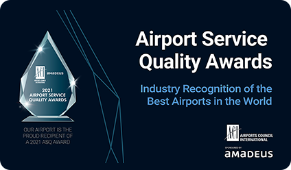 Airport Service Quality Award form AMADEUS banner