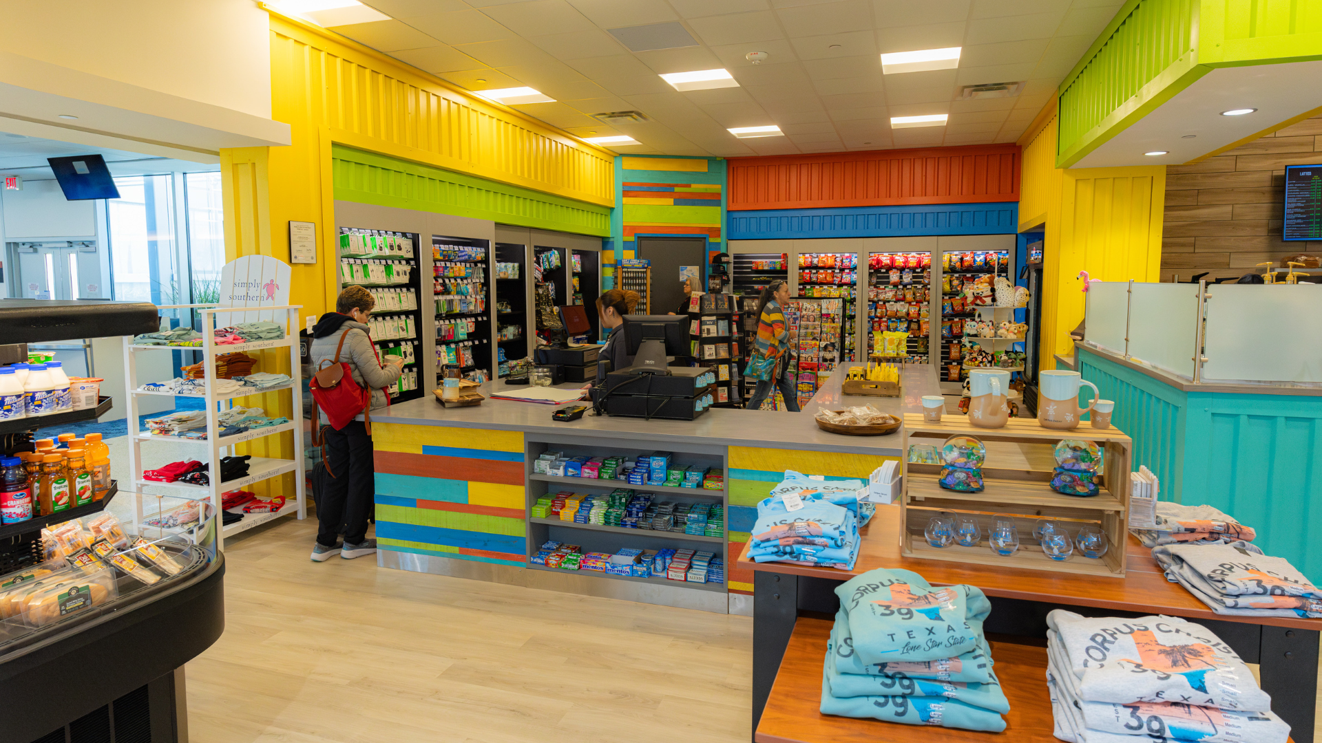 Photo of airport store and all its merchandise